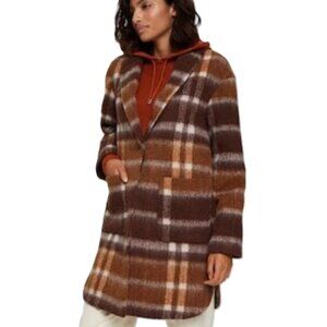 EDC (Esprit) Recycled Plaid Wool Jacket - Medium NWT